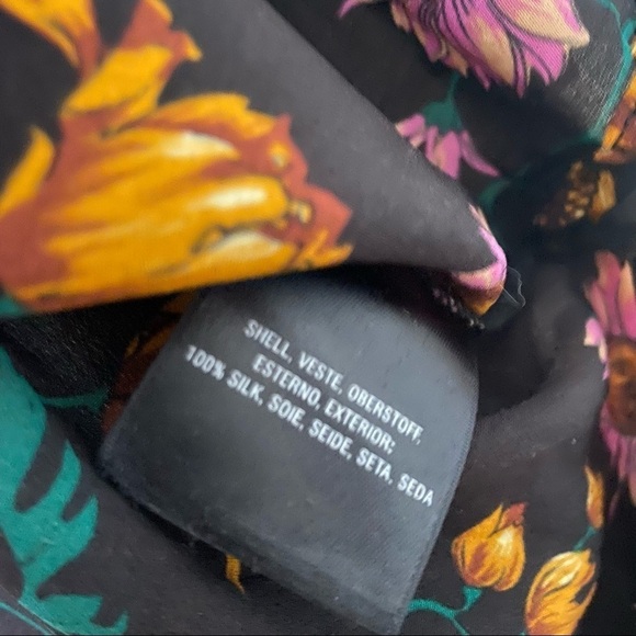 Maeve Anthropologie Florence Silk Floral Blouse - Picture 7 of 8